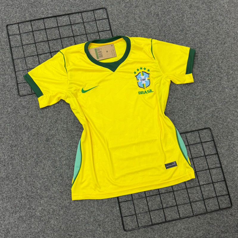 Camisa Feminina Seleção Brasil I 26/27 Nike - Amarela